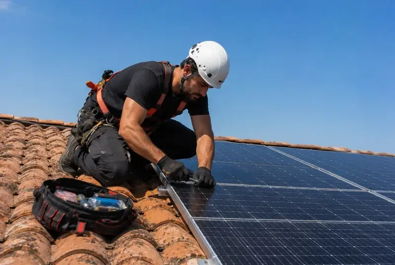 Maintenance et monitoring de panneaux solaires à Courthézon